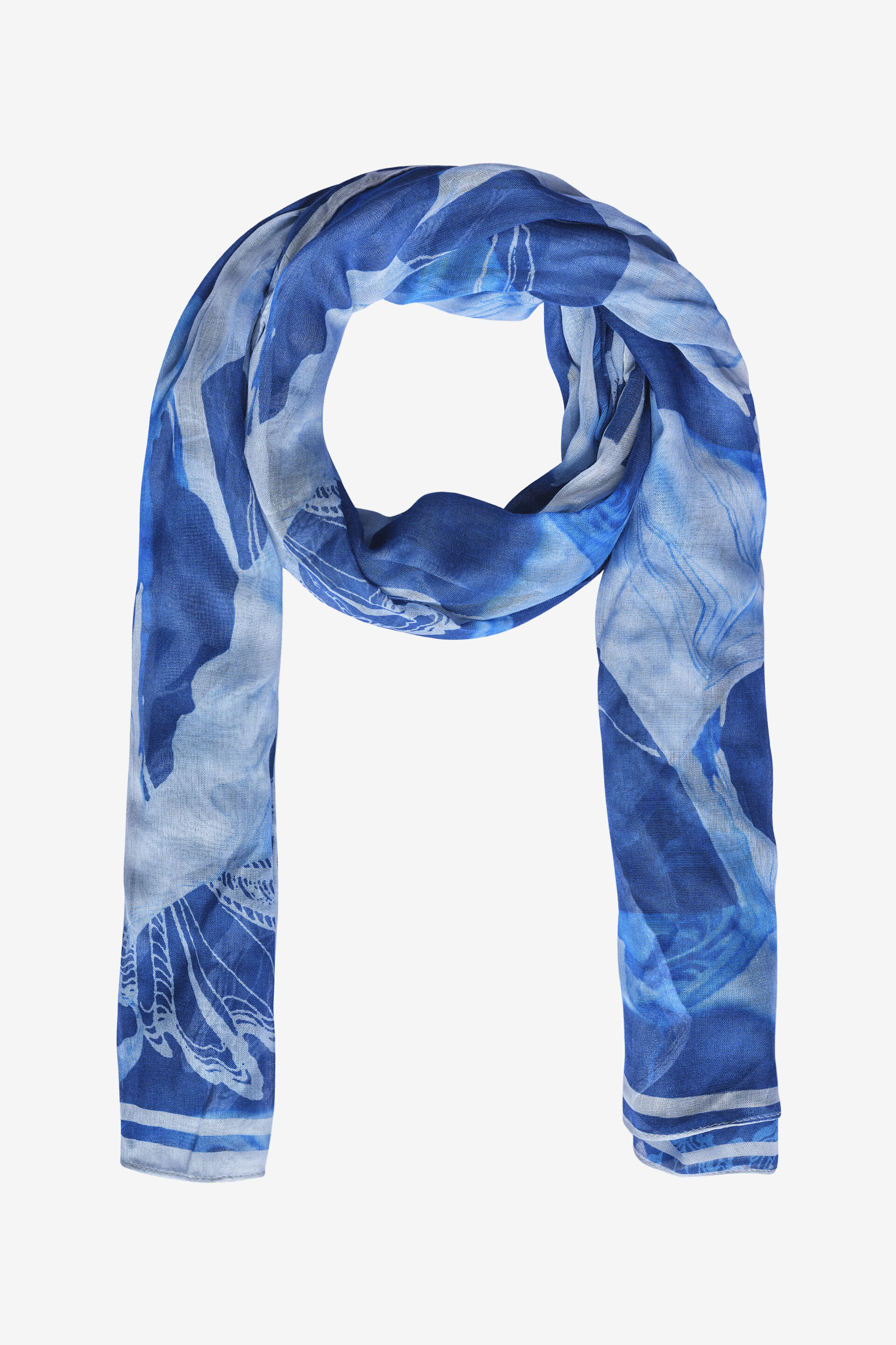 Cobalt Carnival Modal Scarf, , image 1
